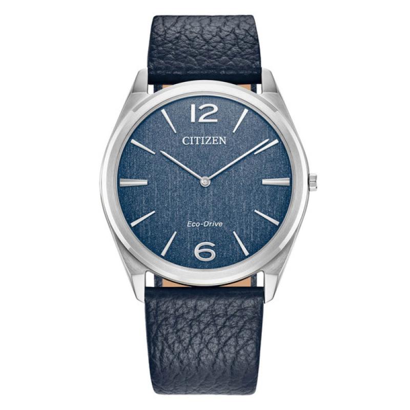 Citizen Eco-Drive Suratto Thin Watch with Blue Dial