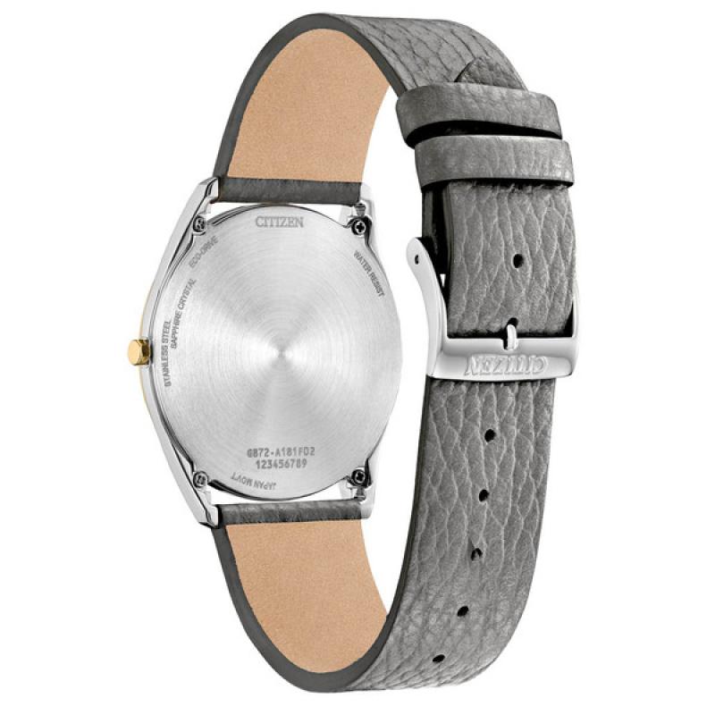 Citizen Eco-Drive Suratto Thin Watch with Grey Dial