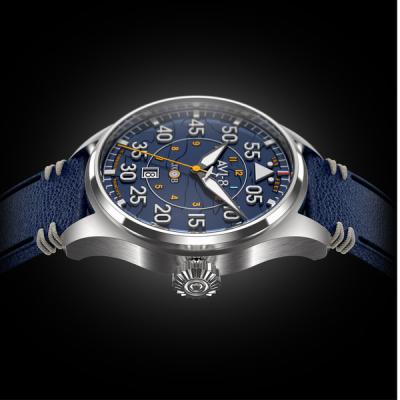 AVI-8 Hawker Hurricane Acklington Clowes Automatic Pilot Watch with Blue Dial
