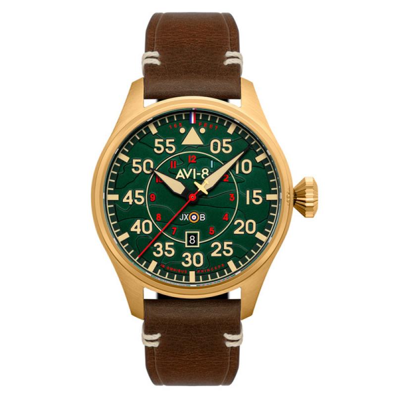 AVI-8 Hawker Hurricane Northolt Clowes Automatic Pilot Watch with Green Dial