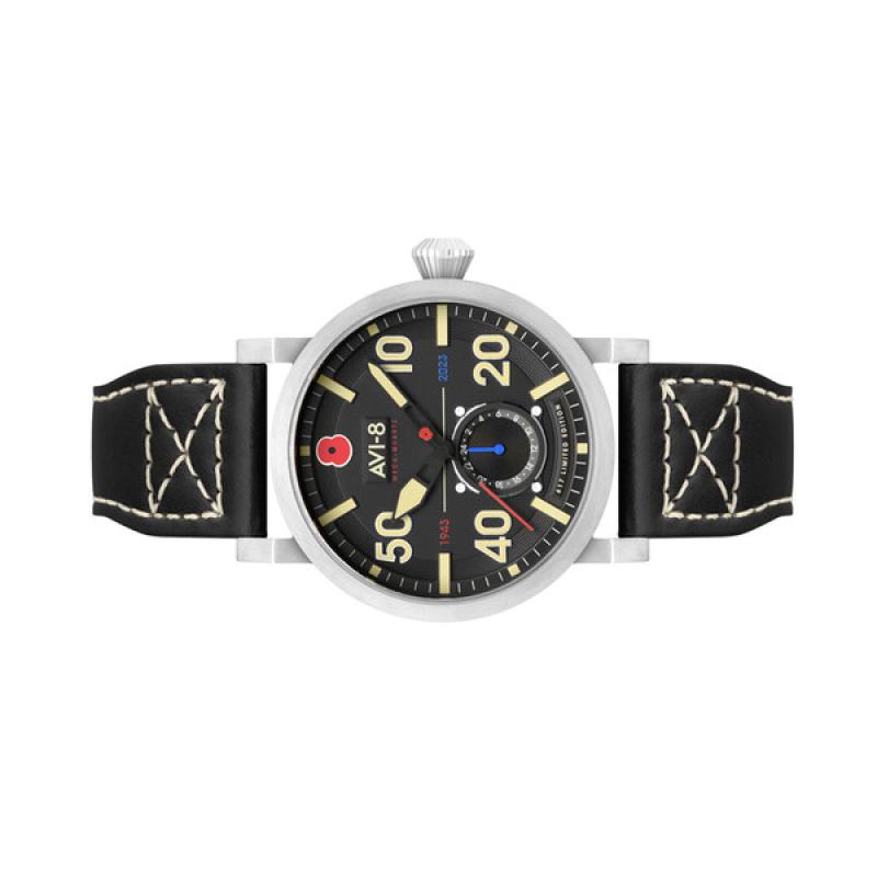 AVI-8 Royal British Legion Meca-Quartz LE Watch with Black Onyx Dial