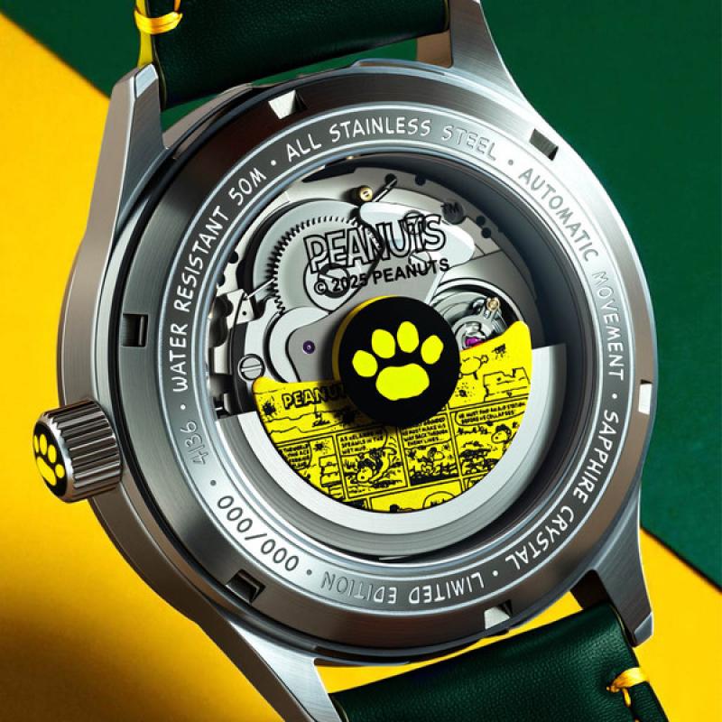 AVI-8 x Peanuts Snoopy Flying Ace GMT Automatic in Winter Green