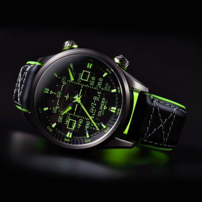 AVI-8 x Islander Limited Edition F14 HUD Automatic with Gradient Charcoal Dial