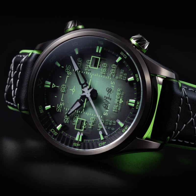 AVI-8 x Islander Limited Edition F14 HUD Automatic with Night Vision Dial
