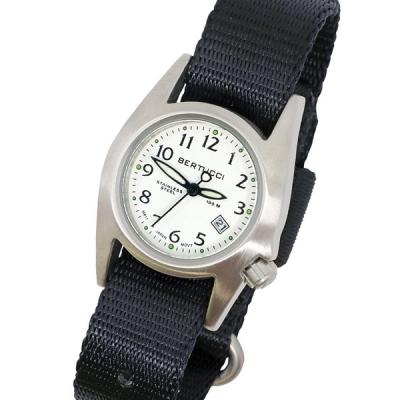 Bertucci M-1S Women's Stainless Steel Field Watch with a Nylon Strap