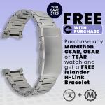 Marathon Swiss Made TSAR Quartz Military Divers Watch with White Dial