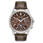 Citizen Calendrier 44mm Eco-Drive World Time Watch with Brown Dial
