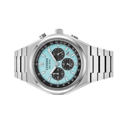 Citizen Zenshin Super Titanium Chronograph with Light Blue Dial
