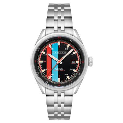 Cadola Pista Automatic Watch with Black Striped Dial