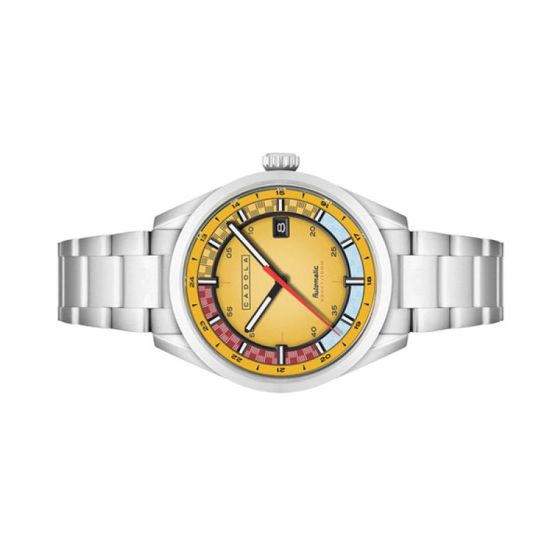 Cadola Paddock Automatic Watch with Lemon Yellow Dial