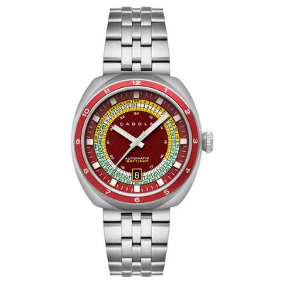Cadola Giulia Suprema Automatic Watch with Metallic Red Dial