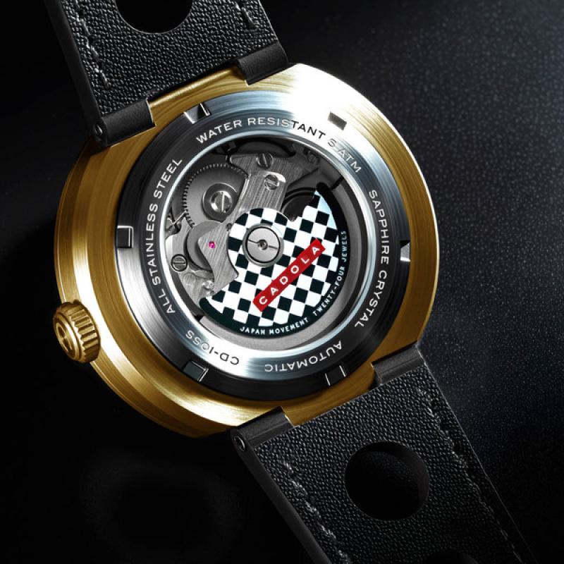 Cadola x Islander RPM Automatic Watch in Black and Gold