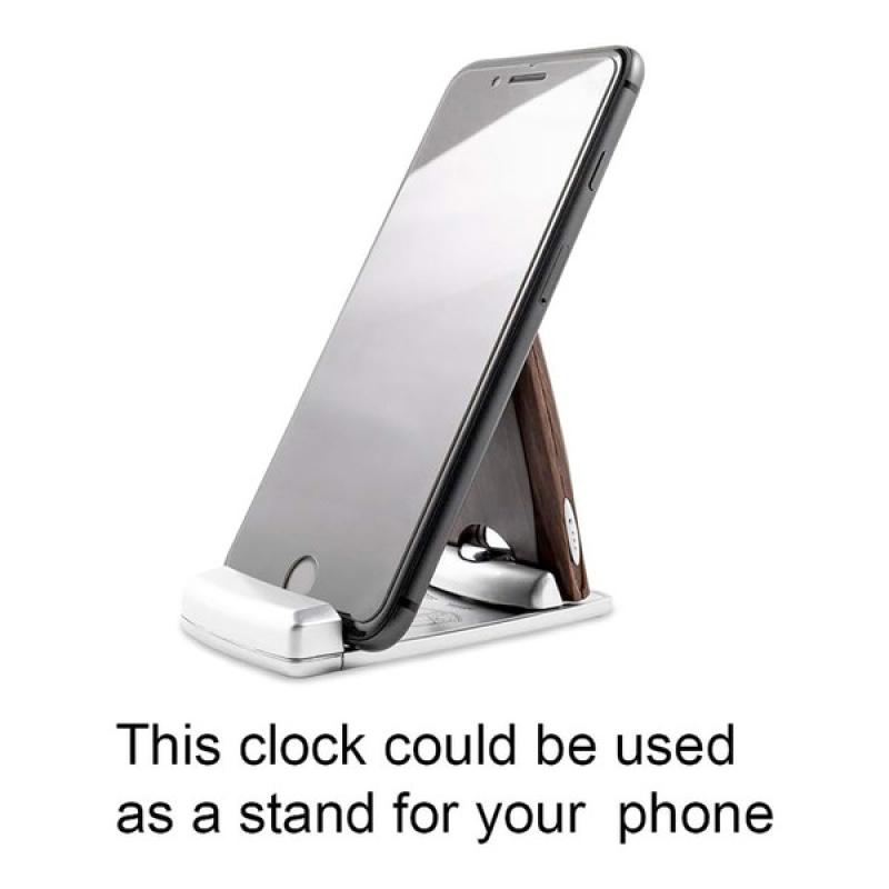 Marathon Travel Alarm Clock with Calendar, Temperature, 12 or 24 Hour Format