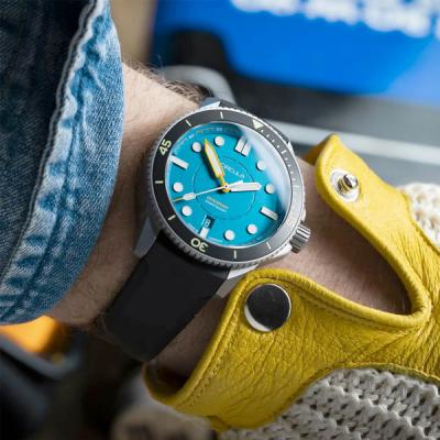 Circula DiveSport Titanium Automatic Dive Watch with Blue Dial