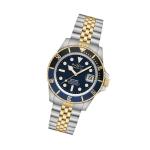 Duxot Atlantica Automatic Dive Watch with Two Tone Blue Dial