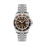Duxot Atlantica Automatic Dive Watch with Chestnut Brown Dial