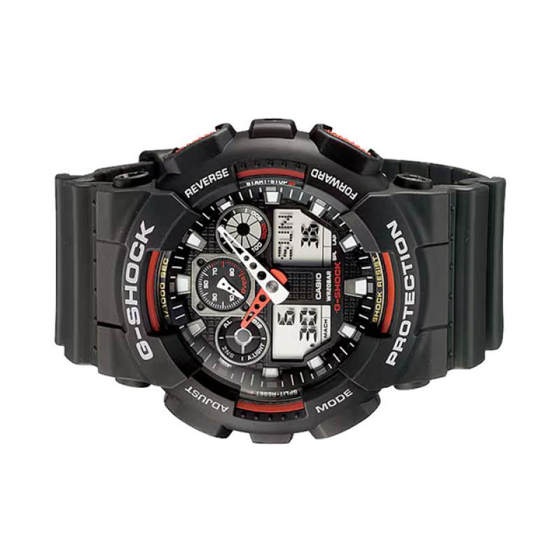 Casio G-Shock GA-100 Series in Black and Red