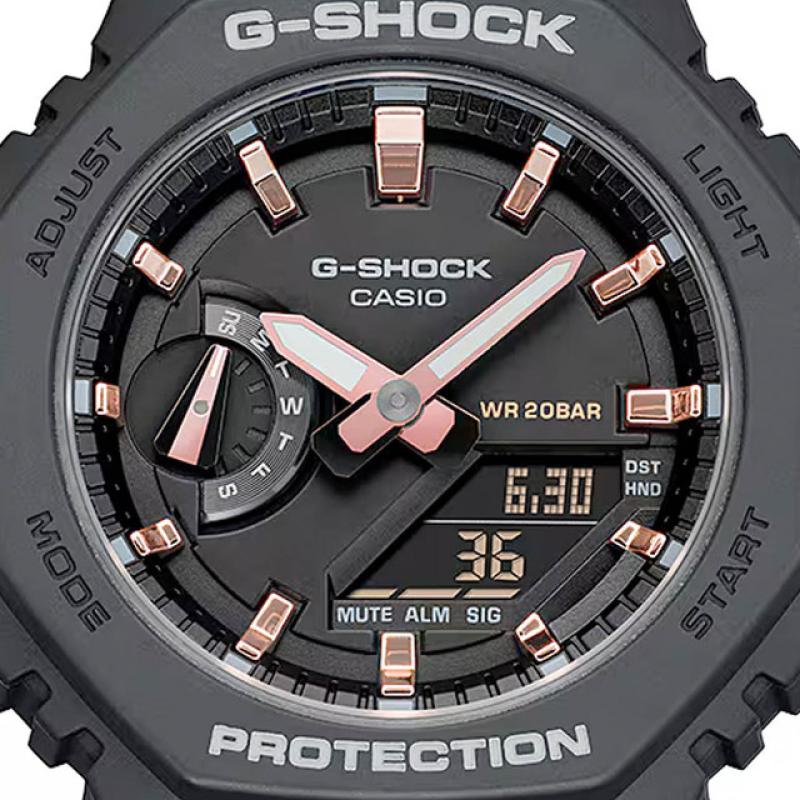 Casio G-Shock Women in Black and Rose Gold