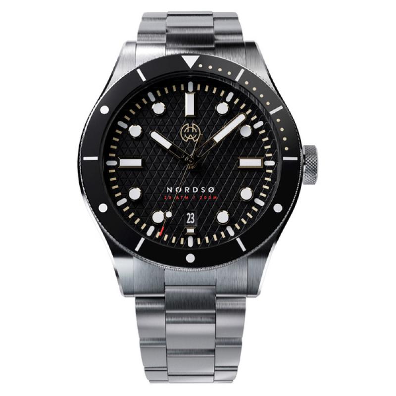 Henry Archer Nordso Automatic Watch with Raven Black Dial