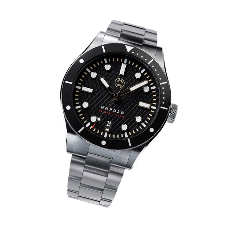Henry Archer Nordso Automatic Watch with Raven Black Dial