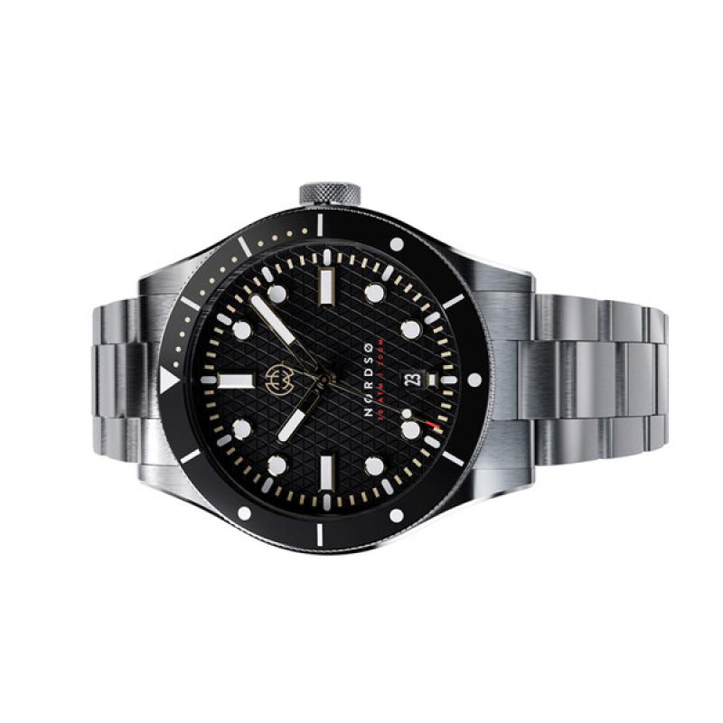 Henry Archer Nordso Automatic Watch with Raven Black Dial