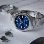 Henry Archer Vesterhav Slim Automatic Watch with Blue Aquila Dial