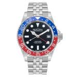 Herodia Adventurer Swiss Automatic GMT Watch with Pepsi Bezel