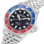 Herodia Adventurer Swiss Automatic GMT Watch with Pepsi Bezel