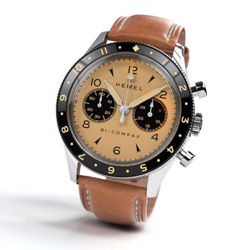 HEMEL Air Wing Mechanical Chronograph with Dual-Time Bezel and DD Sapphire Crystal