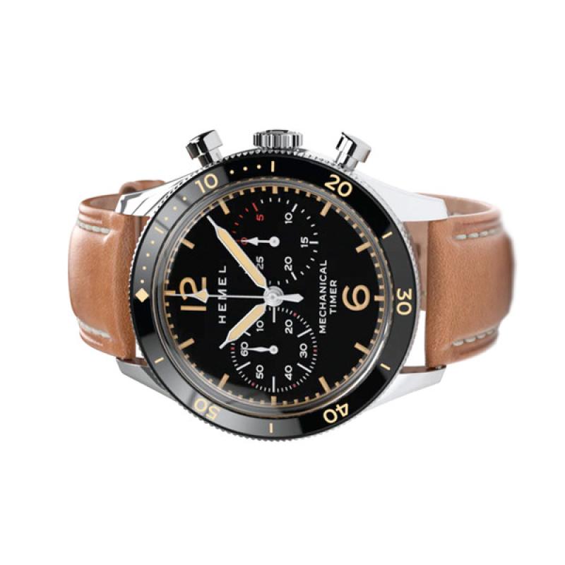 HEMEL Air Defense Mechanical Chronograph with Black Dial