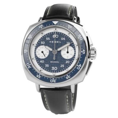 Hemel Sky Racer Mechanical Chronograph with Navy Blue Dial