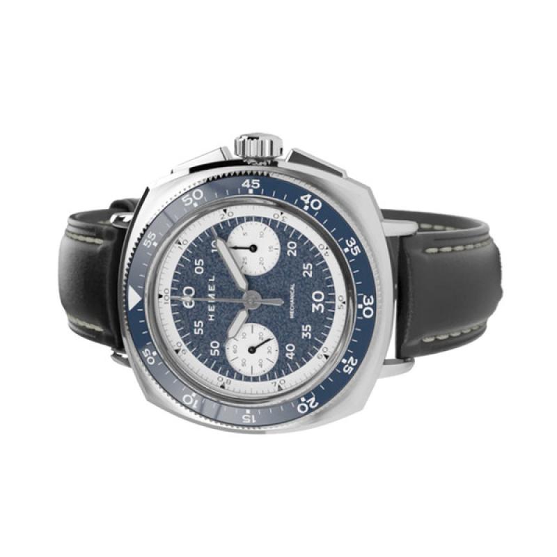 Hemel Sky Racer Mechanical Chronograph with Navy Blue Dial