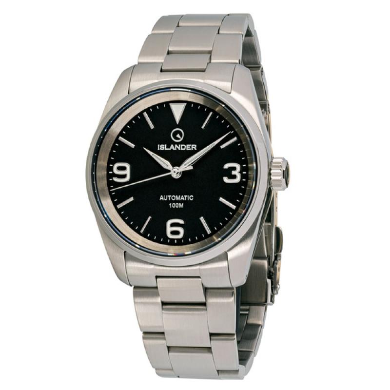 Islander Manhasset 36mm Automatic Watch with Black Dial