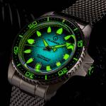 Islander Hudson "Harpoon Diver" 40mm Watch with Degrading Black Dial