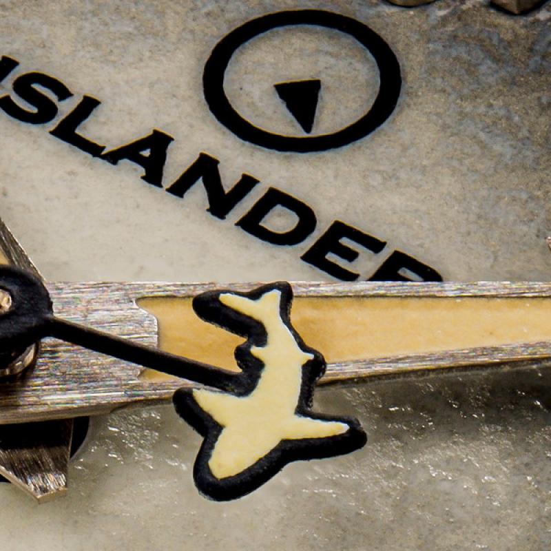 Islander Hudson "Harpoon Diver" 40mm Watch with Degrading Black Dial