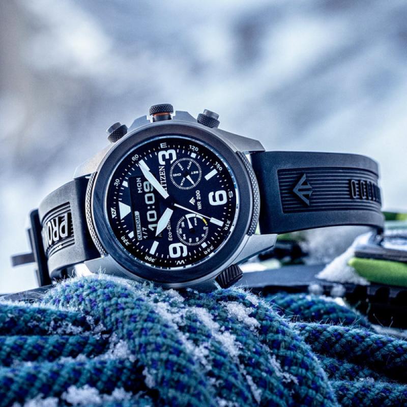 Citizen Promaster Land Ani-Digi Watch with Black Dial