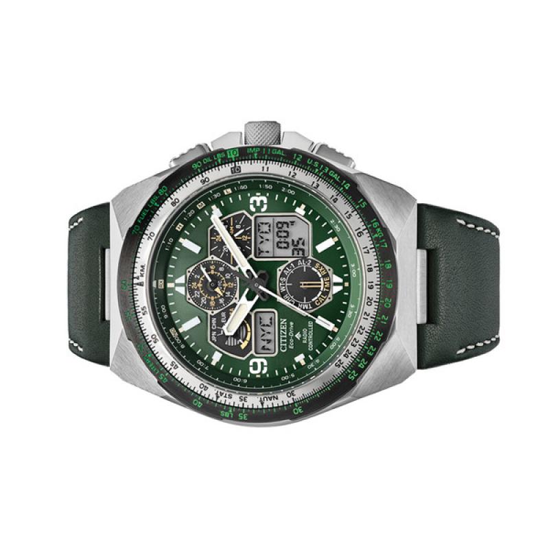 Citizen Promaster Skyhawk A-T Solar Watch with Green Dial