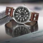 Laco 39mm Aachen Type B Dial Automatic Pilot Watch with Sapphire Crystal