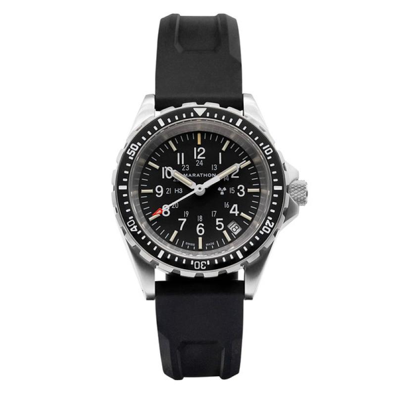 Marathon (Medium) Swiss Made, TSAR Quartz Military Divers Watch with Sapphire Crystal