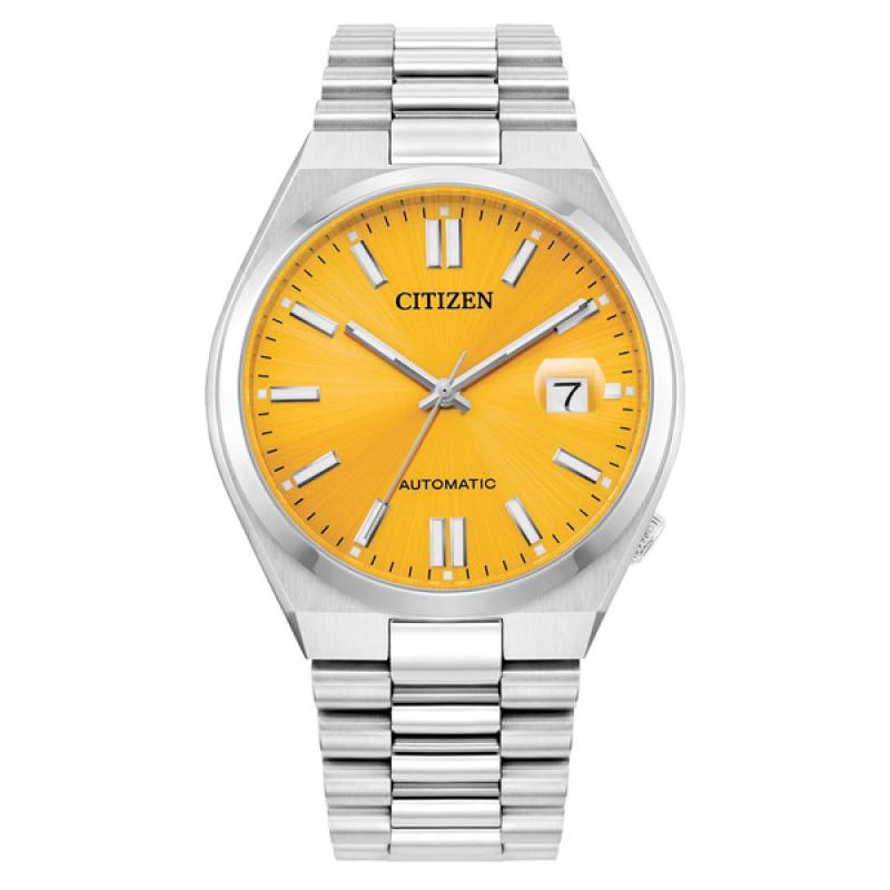 Citizen Tsuyosa Sports Automatic with Sunray Yellow Dial