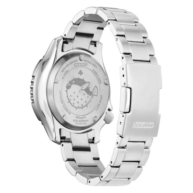 Citizen Automatic Promaster Dive Watch with Blue Dial and Stainless Steel Bracelet