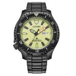 Citizen Automatic Promaster Dive Watch with Fully Lumed Dial and PVD Case and Bracelet