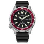 Citizen Automatic Promaster Dive Watch with Black Dial and Rubber Strap