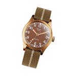 KUOE Old Smith 90-002 Bronze Case Automatic 38mm Watch with Brown Dial