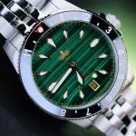 Phoibos Voyager Automatic Dive Watch with Malachite Green Dial