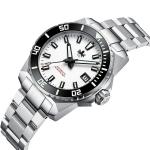 Phoibos Leviathan 40 Automatic Dive Watch with White Dial