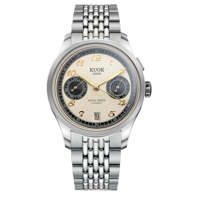 KUOE Royal Smith 90-0010 Grainy Panda Dial Watch