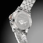 Second Hour Gin Clear Mk2 Watch with Sunburst Black Dial