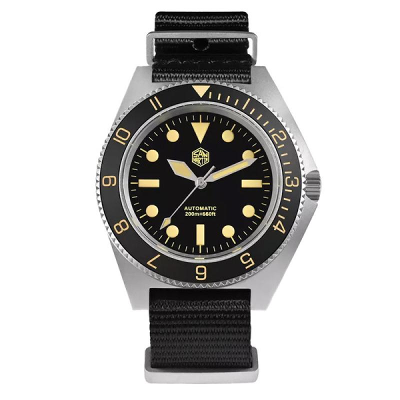 San Martin Automatic Dive Watch with Black Dial