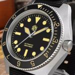 San Martin Automatic Dive Watch with Black Dial
